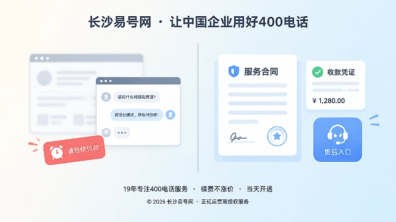 对比式插图，左侧模糊临时渠道，右侧清晰合同与凭证