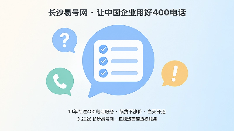 400电话办理高频问答聚焦示意图